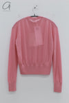 SWAYING 24 Autumn and Winter Thin Cashmere Base Long Sleeve Top SW-SW24AW1T25-FEN Pink